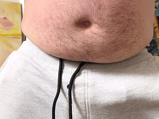 Big Chub Plays with His Belly Then Blows a Fat Load