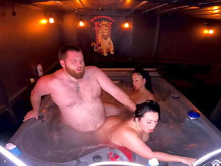 Three-Way Fun in the Hot Tub with Queen Rogue and Mandi May by WCA Productions