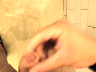 Cumming in the shower