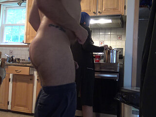 My Best Freinds Wife Almost Caught Me Masturbating !!!
