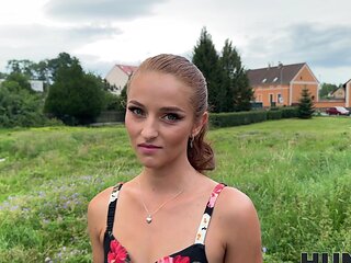 A stunning estate agent had to use her mouth to close a deal with Steve Q.