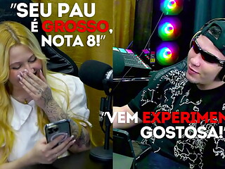 A Ninfeta Viamms Avalia o Mastro do Ruan e deu uma boa nota, ser&aacute_ que ela gostou da Rola dele? - P&aacute_pum no Barraco!