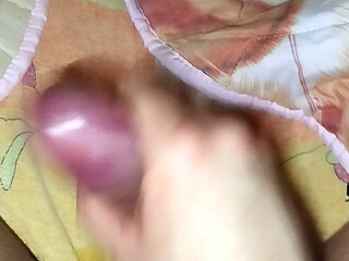 Wanking my Big Dick and Cumming before sleep