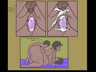 Hot Anime Threesome - Wappah Gets a Big Cock Blowjob