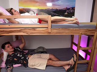 I Catch My Stepsister Masturbating, and We Have Sex on the Bunk Bed - KarenSleent