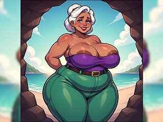 Thick BBW Indian Women at Beach Ai