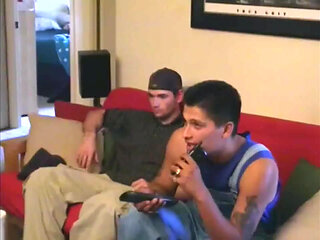 Funny mastabtion with straight friends