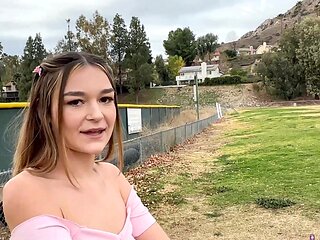 Skinny babe Della Cate gets her pussy pounded by Donnie Rock