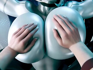 Futanari 3D - Shepard e EDI fodendo