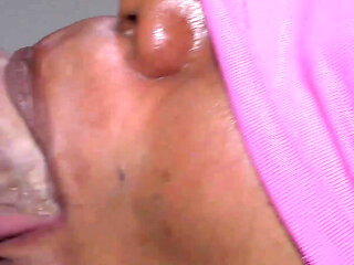 POV Interracial Blowjob with Cum in Mouth Ending