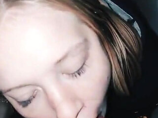 Smoking Blonde Teen Sucks Cock and Swallows Mouthful of Cum