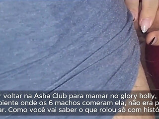 Married Housewife Enjoys Riding Her Cuckold and Is Interrupted When They Try to Open Her Bedroom Door