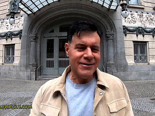 Unicycle Madness! Stepbrothers Threesome W Big Natural Tits