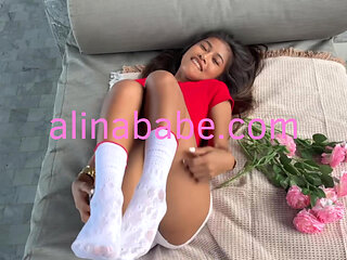 Petite Cute Girl Showing Off Her Big Ass On Cam