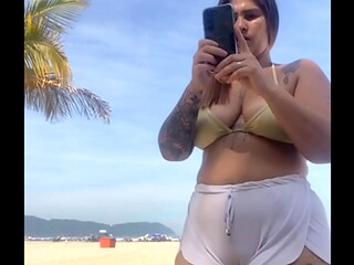 Nem percebi que esse shorts est&aacute_ marcando a minha Xota