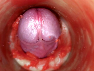 Cum without sperm. Excellent internal camera. 4K