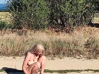The Little Whore Masturbates on the Road