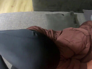 Pee, Cum & Downjacket Obsession Blowjob, Golden Shower & Wet Fetish Play