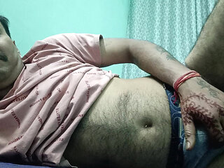 Indian police officer uncle get shower and masterbaton show