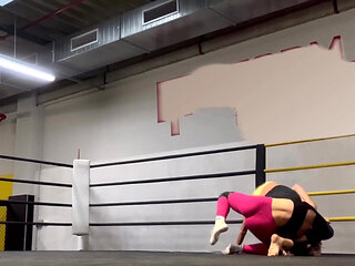 Competetive Female Wrestling with Ginger