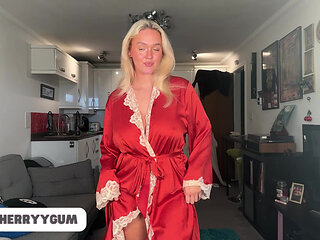 Sexy Costume Try On Haul with Petite Teen Blonde