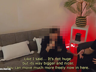 Straight Married Janitor Gets Sucked on the Couch and Moans Loudly While Cumming