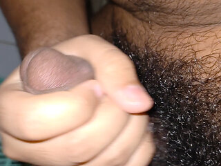 Cumming my hairy cock for girls that like hairy cock.