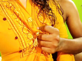 Desi bhabhi anal sex with brother in law when stepsister is out - foreplay and blowjob