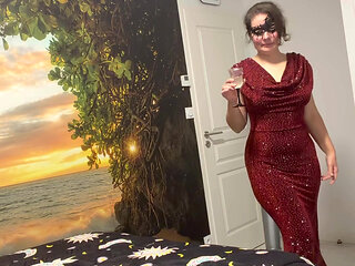 Subscribe Mym fan Faucettes slips away during the evening with you