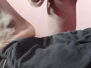 Indian guy fucking his ass with his own cock