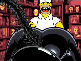 Halloween Special Cartoon. Alien: Homer