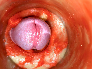 Cum without sperm. Excellent internal camera. 4K