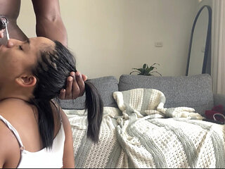 Blowjob and cumshot on my face -amateur couple- nysdel