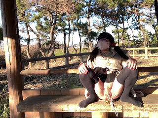 Self-training No. 82: Spreading My Tucked Pussy Wide Open by the Toll Road