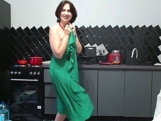 Seducing you to lunch through a dress