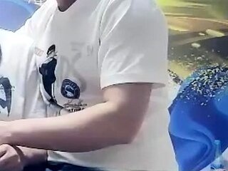 Pink labia close up of naive brunette