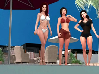 Away From Home Cap 11 - Fiesta En La Piscina Con MILFs