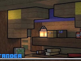 Minecraft Horny Craft - Part 26 Happy New Year and Trader Anal Creampie! by Loveskysanhentai