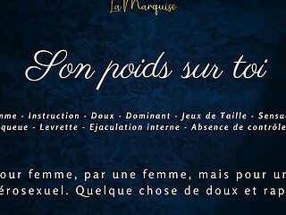 Son poids sur toi - french audio porn for women
