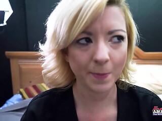 Busty Horny Blonde Keyton Enjoys Sucking A Dick And Fingering A Wet Butt!