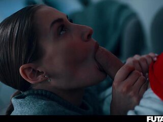 Futa Girl-girl Stepsisters - Tgirl T-girl Boinks & Creampies Nerdy Platinum-blonde Woman