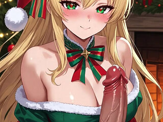 Large Transgender Cocks Cumming on Presents and Christmas Trees