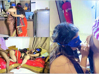 Desi Stepdaughter Shruti Fucked Hard by Son-in-Law & Sasu Ji - Threesome, Big Tits, Doggy Style