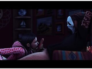 Your Ex Wears A Ghostface Mask And Chases You In The Basement - Sims 4 Stories - Jackiecoxsims