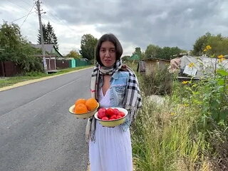 I Asked the Farmer to Show how She Grows Juicy Fruits and Vegetables...