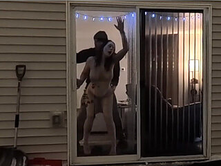 Neighbors Caught Wife Getting Fucked