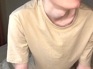 Twink's Edgy Cock Tease and Cum