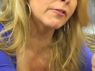 Best Handjob of Slut Blonde