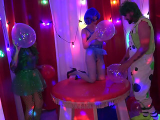 Horny Clowns Balloon Fetish Play