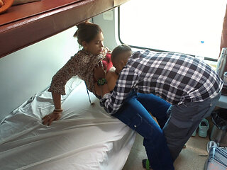 Hot Desi couple fucking inside the train journey full nude Sex video